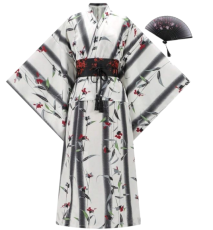 Black &amp; Red Kimono
